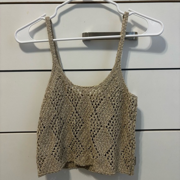 Free People glisten cami top in crochet knit - Picture 3 of 6